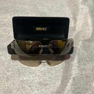 Versace Black and Gold Sunglasses